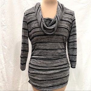 AB Studio - Draped Cowl Neck Top, Medium